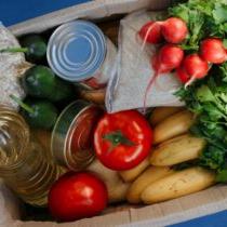 photo of box of food for donation